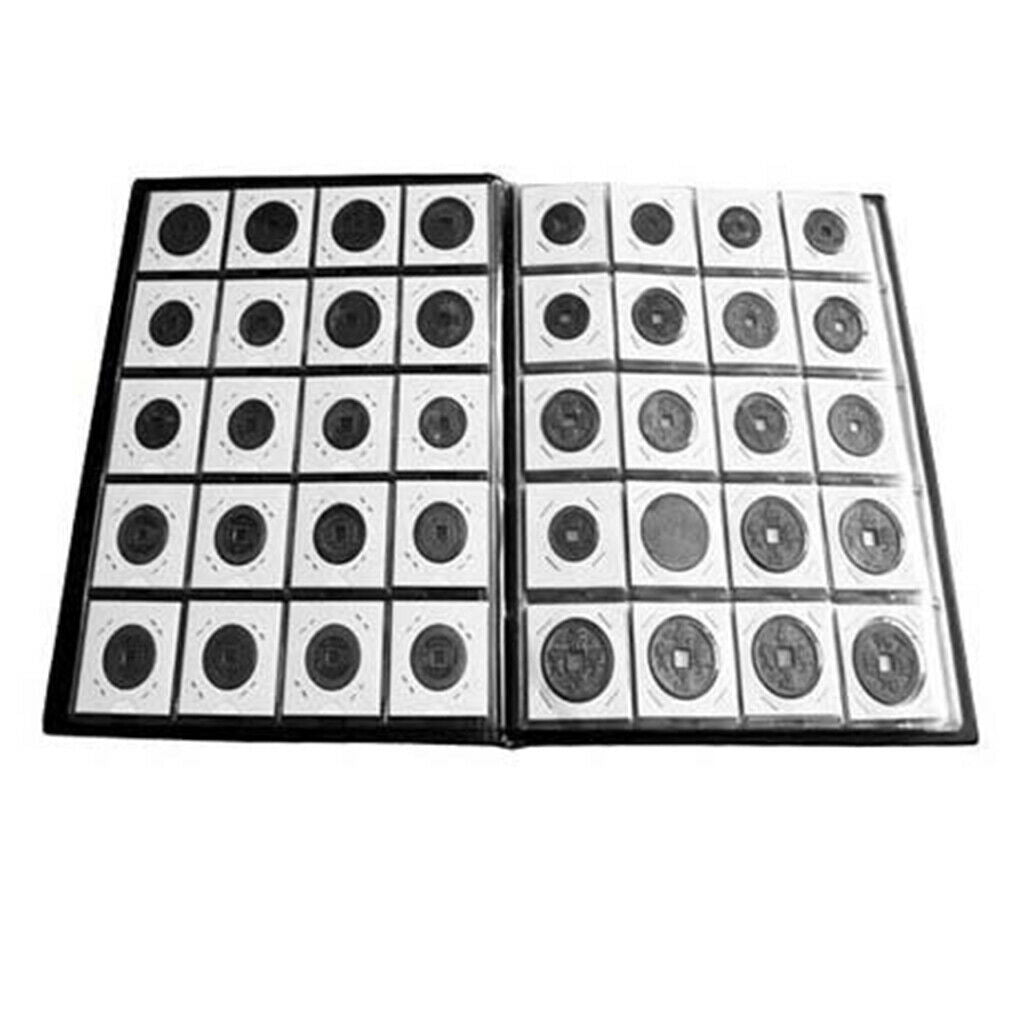 100-pieces Cardboard Coin Flips 25mm Coin Collecting Holder Card for Starter