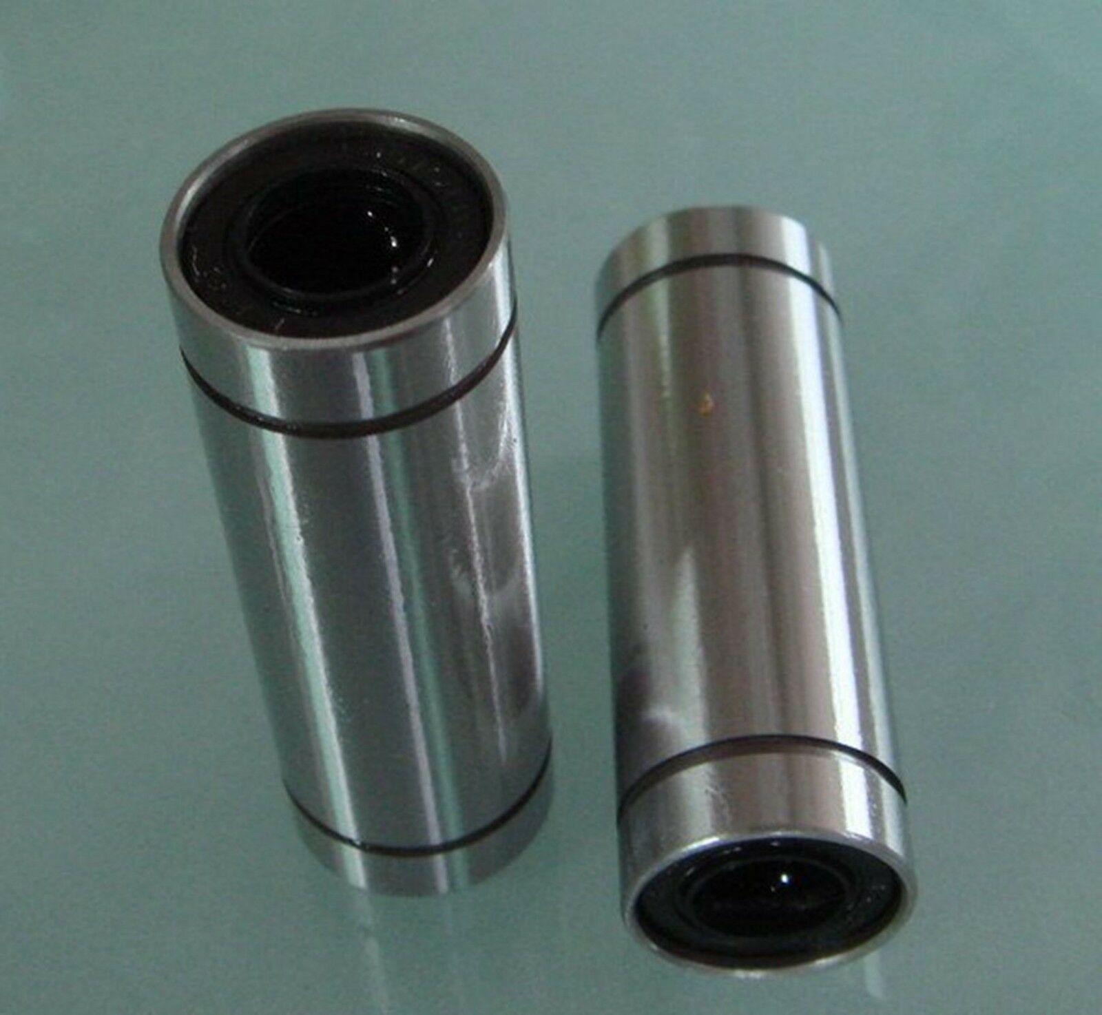 (2)LM 6LUU 6*12*35mm Round Long Type CNC Linear Motion Metal Shield Bearing