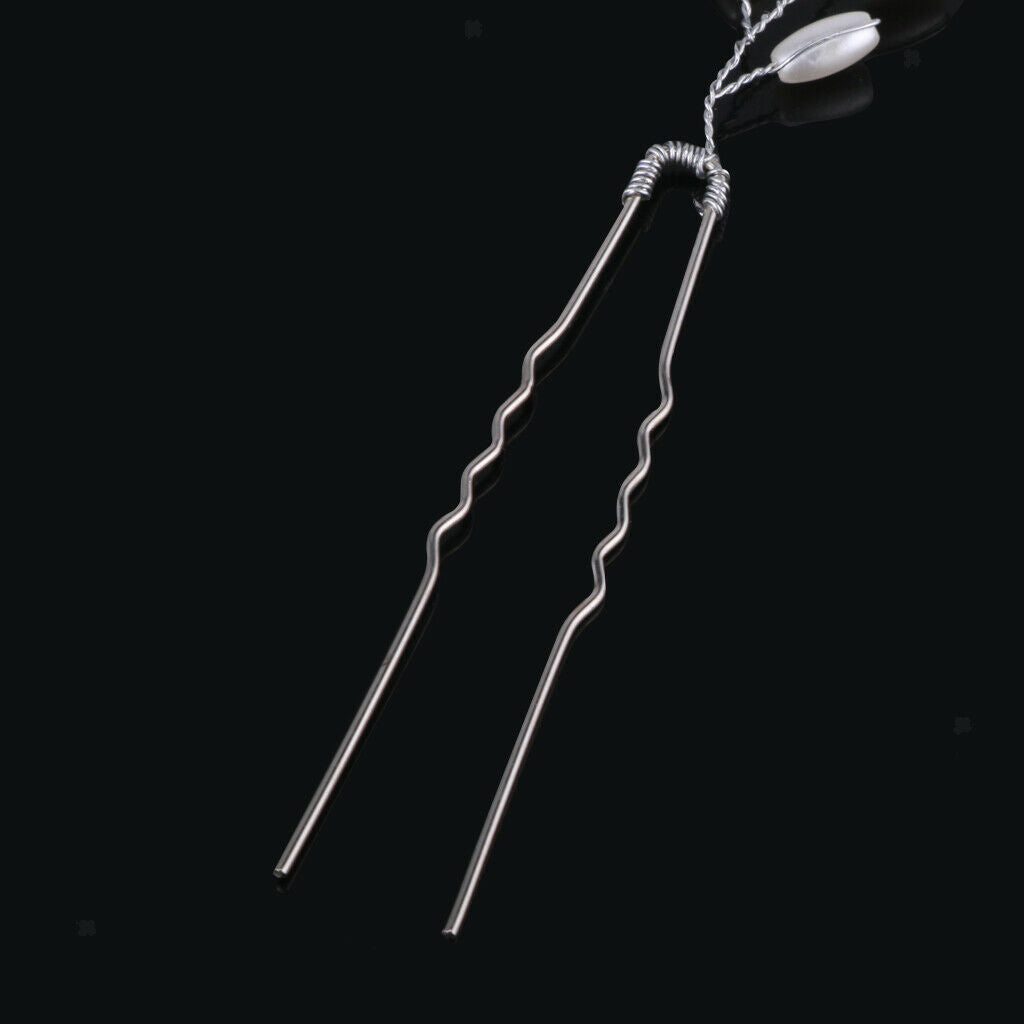 Bridal Hair Accessories White Leaf Barrette Hair Hoop Clip Hairpin Jewelry