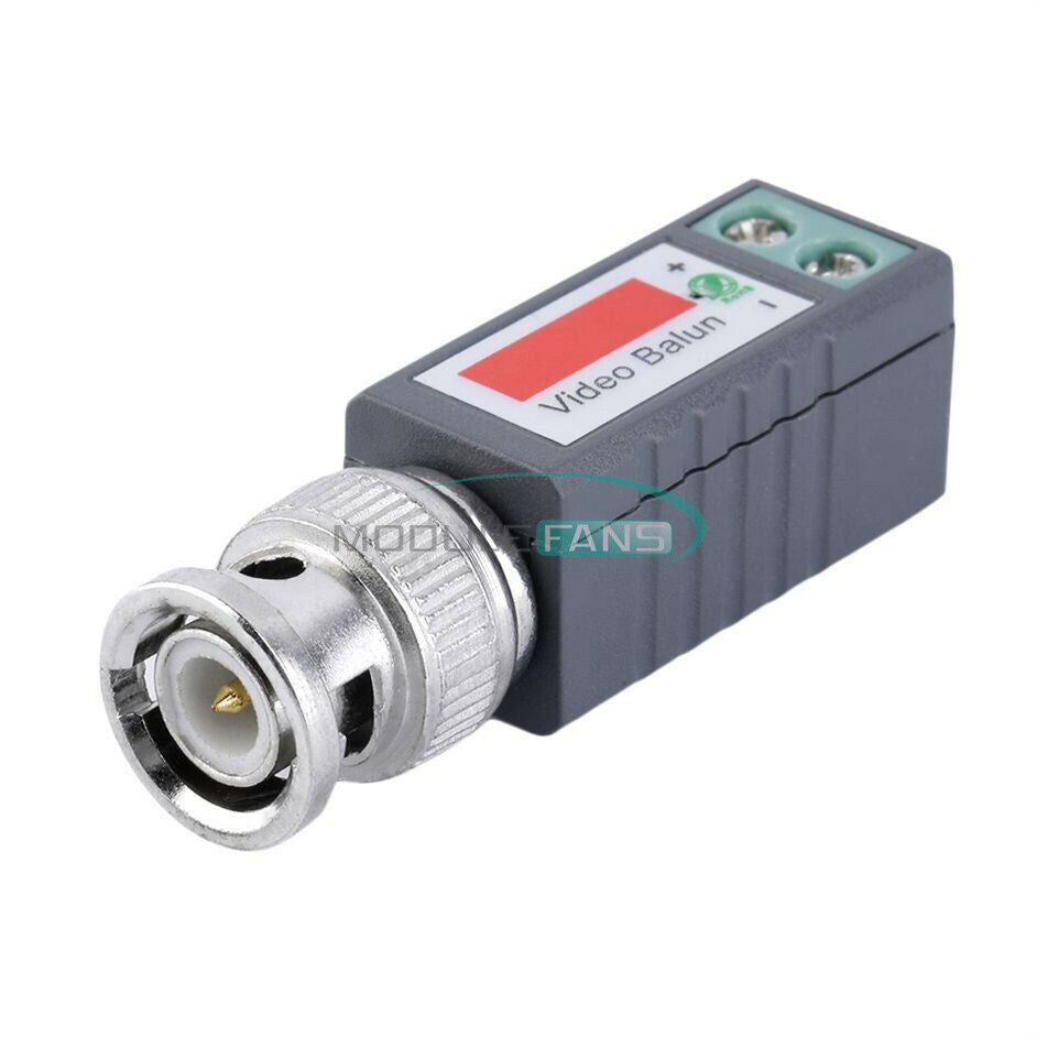 1Pair 2X CCTV 1 Channel Passive Video UTP BNC CAT5 CONNECTORS Balun Transiver