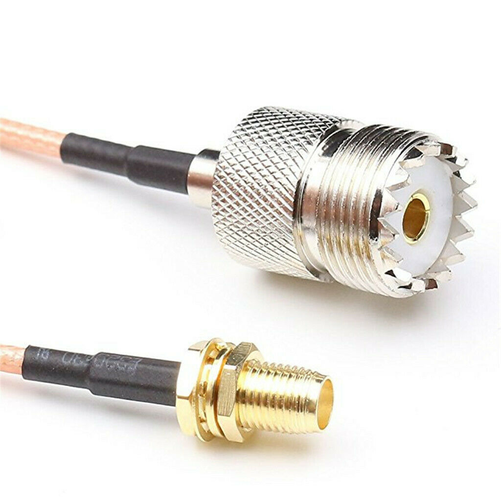 Handheld Antenna Cable SMA Female to UHF SO-239 Female Plug