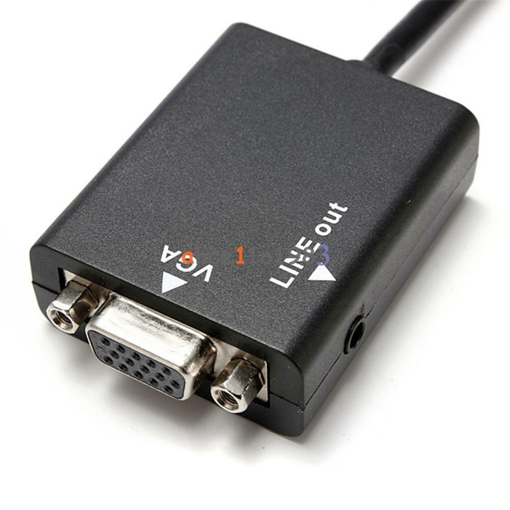 1080P HDMI Male to VGA Female Video Converter Adapter Cable for PC DVD HDTV TV