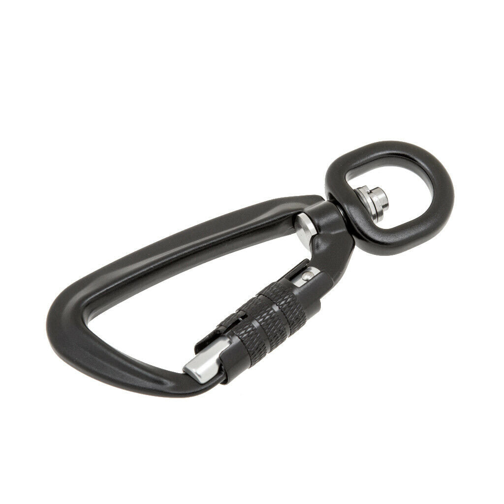 500KG Auto Locking Carabiner Rotating Ring Outdoor Keychain Hook tool