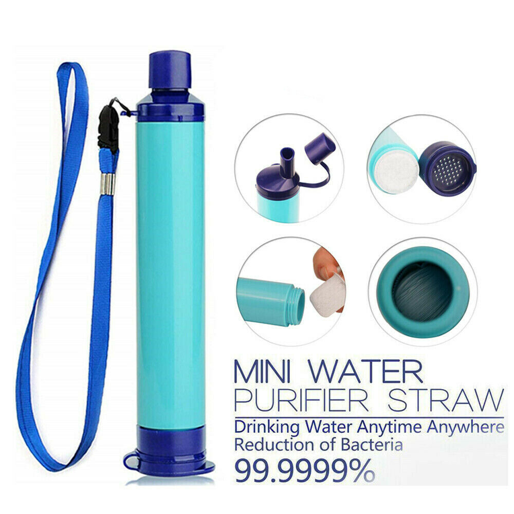 Wild Straw Water Purifier Camping Hiking Emergency Life Survival
