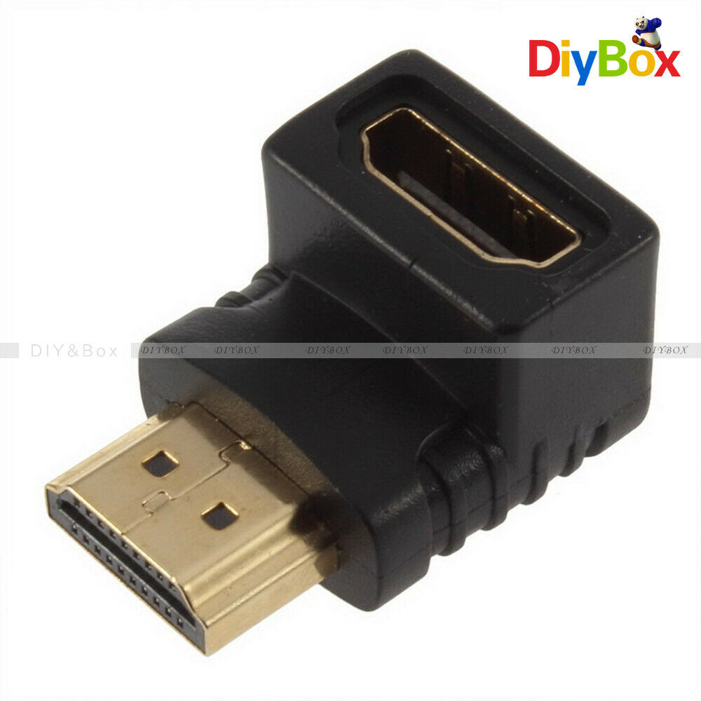 90° 270° Right Angle Angled HDMI Jack Male to Female Adapter Connector For HDTV