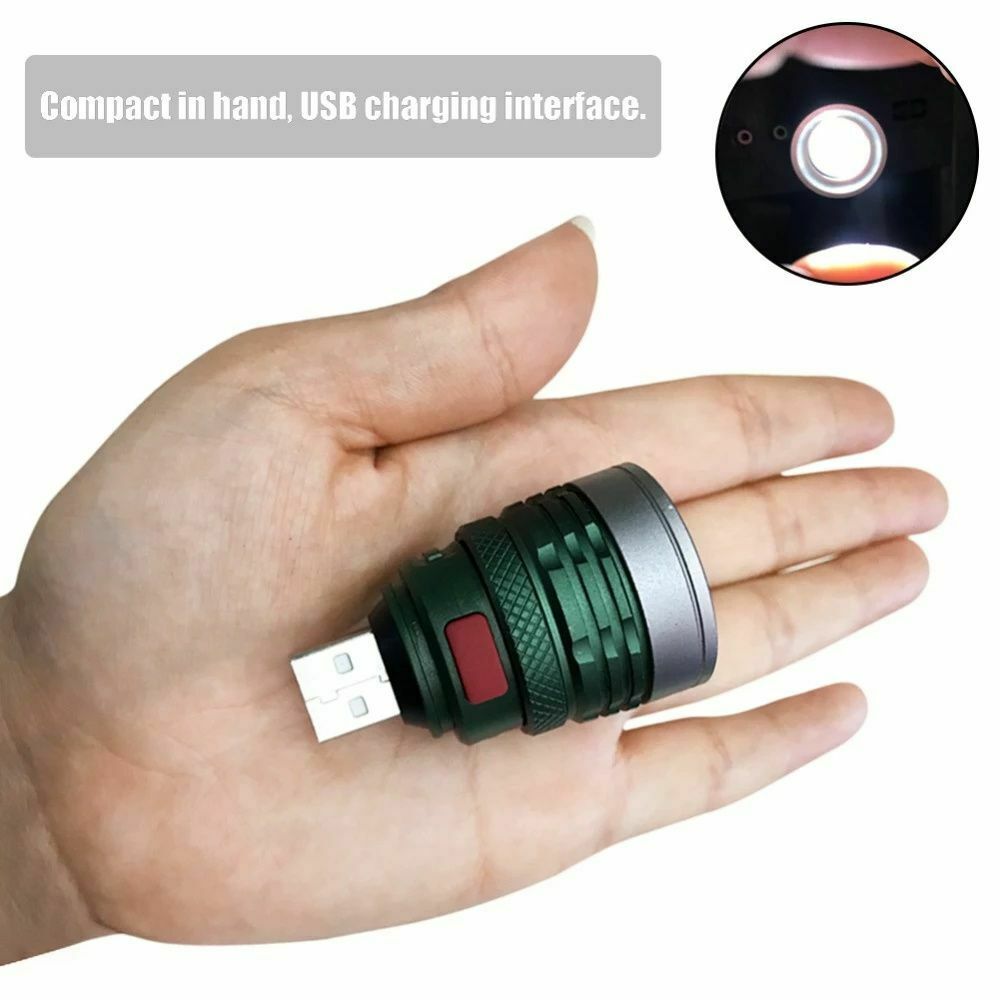 USB Flash light By USB Ultra Bright USB Flashlight 3 modes Mini Zoomable