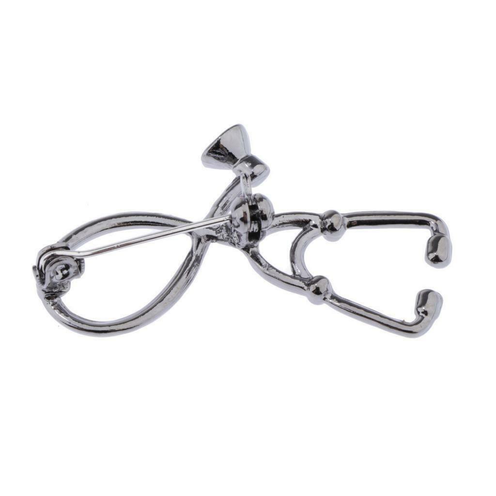 Creative Alloy Brooch Pin for Doctor Nurse Uniform Jewelry Black