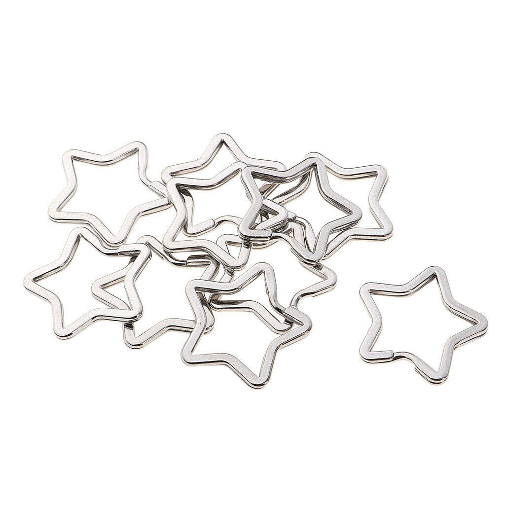 10PCS Split Key Rings Chains Lot Keychains for Personal or Wholesale Use