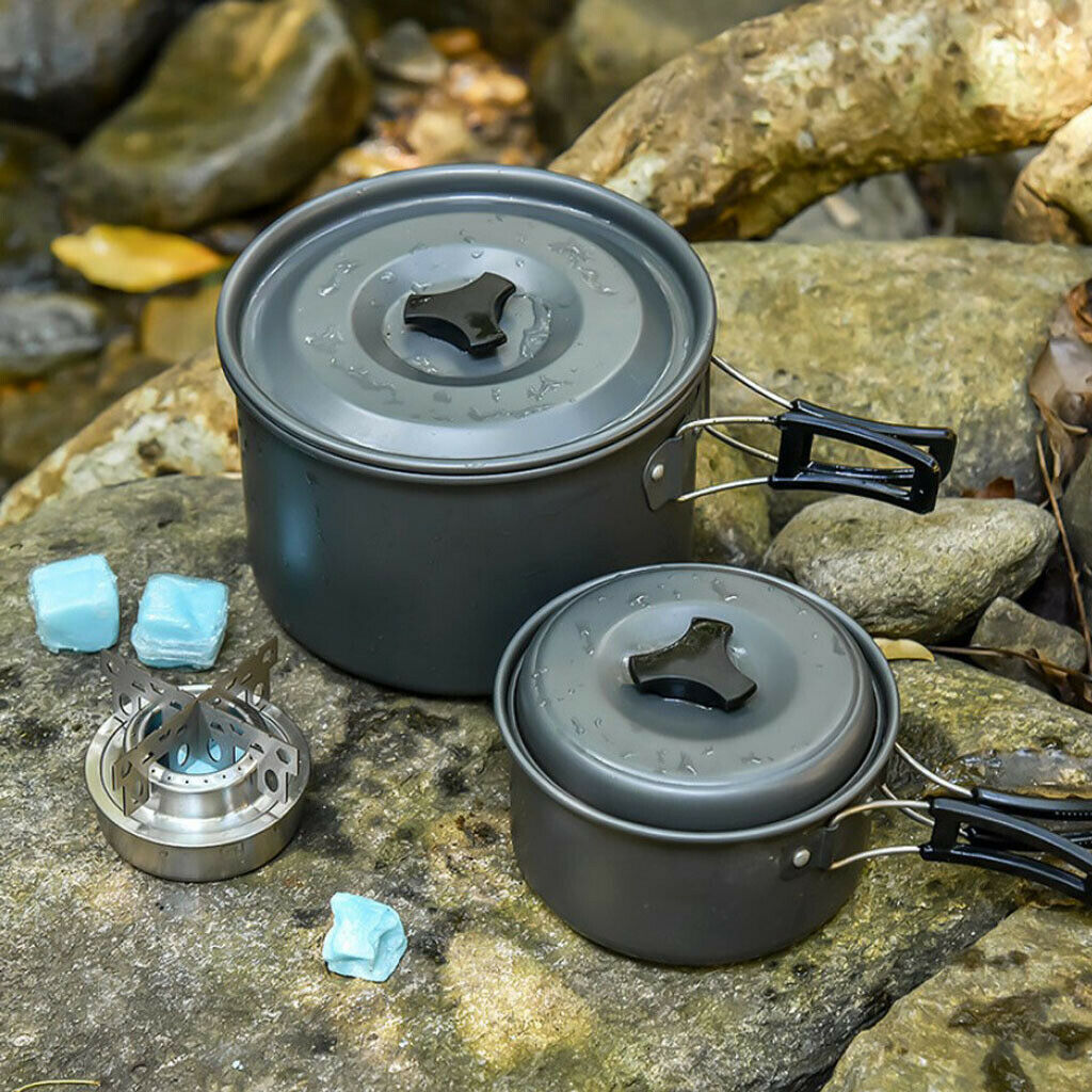 Picnic Alcohol Stove Spirit Burner Base with holder outdoors