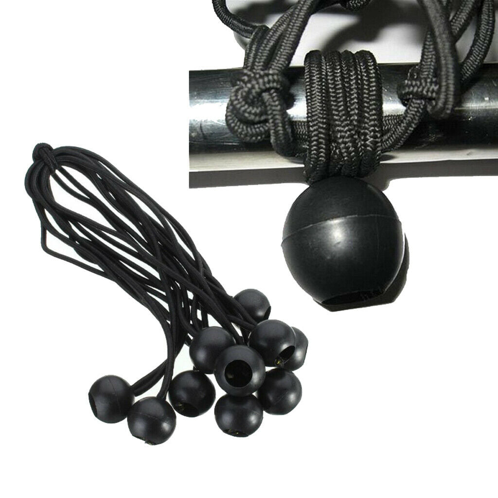 10pcs Quality Ball Fix Cords for Tarpaulin Trailer Tarp Camping Tent Tough