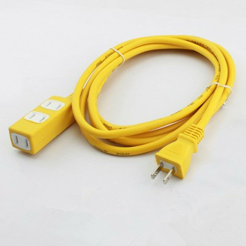 1PCS Electric Socket AC 125V 15A US Plug to US Socket 3 way 2 Pole 2 pin 3 Meter
