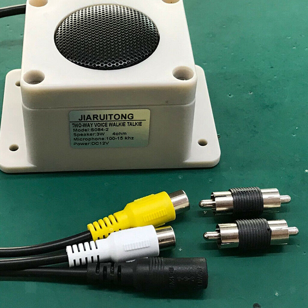 2 pcs Waterproof Outdoor Microphone Speaker for Security IP Cameras