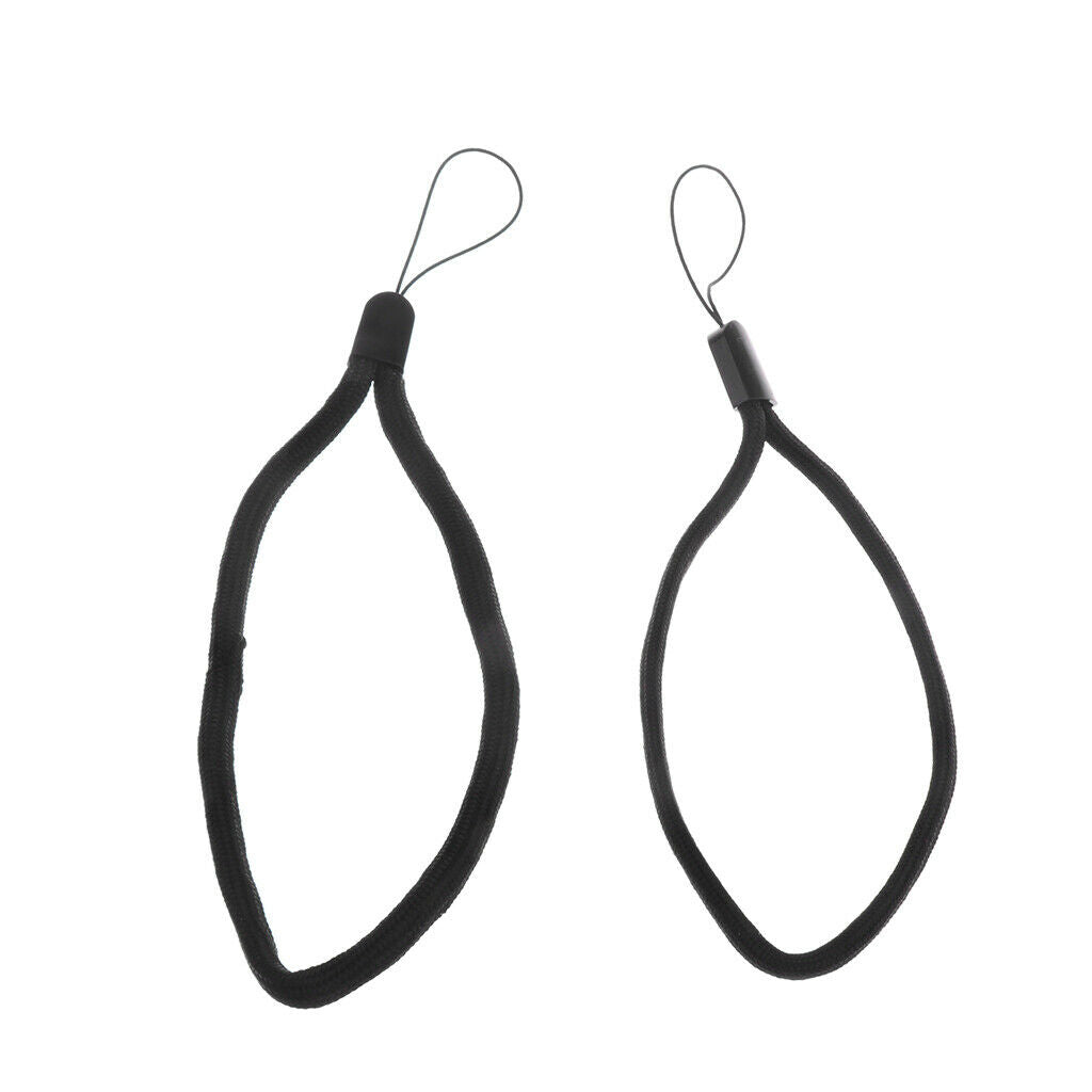 2 Pcs Black Water Bottle Hand Rope Textile Wrist Rope Easy Carry Outdoor