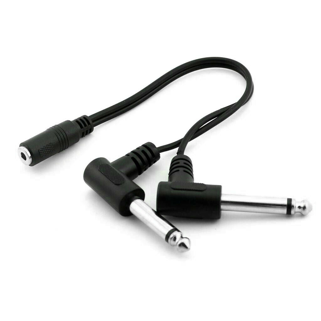 3 . 5mm  ( Mini )  1 / 8 "  Stereo   Female   to   2x   6 . 35mm   1 / 4 "  Mono
