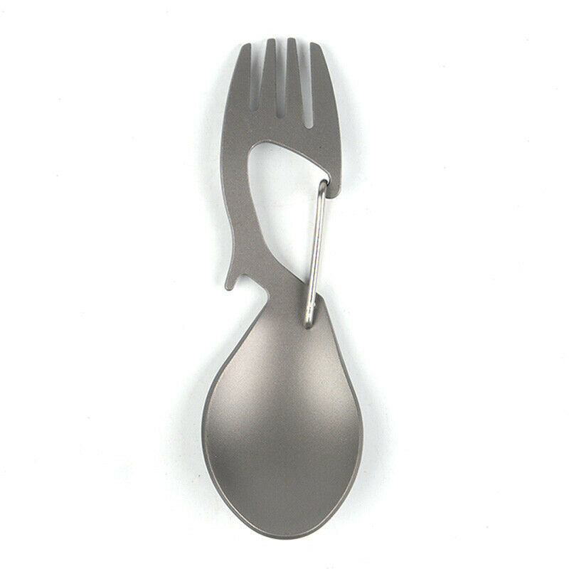 Outdoor Camping Picnic Stainless Steel Fork Spoon Tableware Ultralight Useful WQ