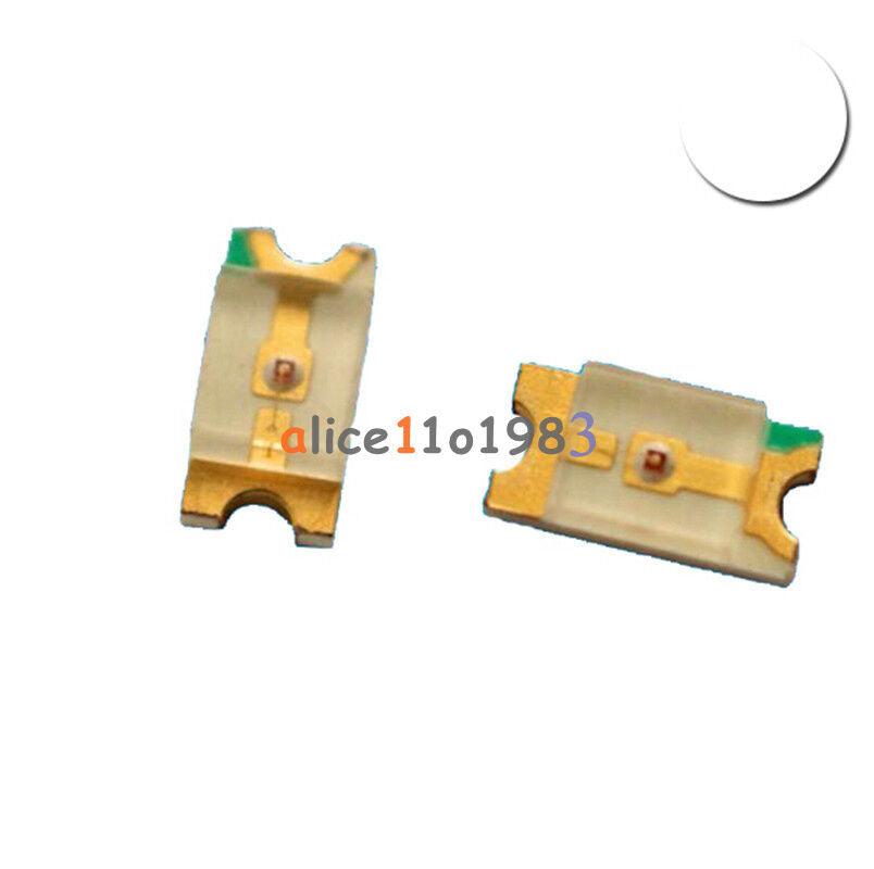 100pcs White super bright 1206 SMD Led Light Bulbs Lamp Car SMT Brightness TOP