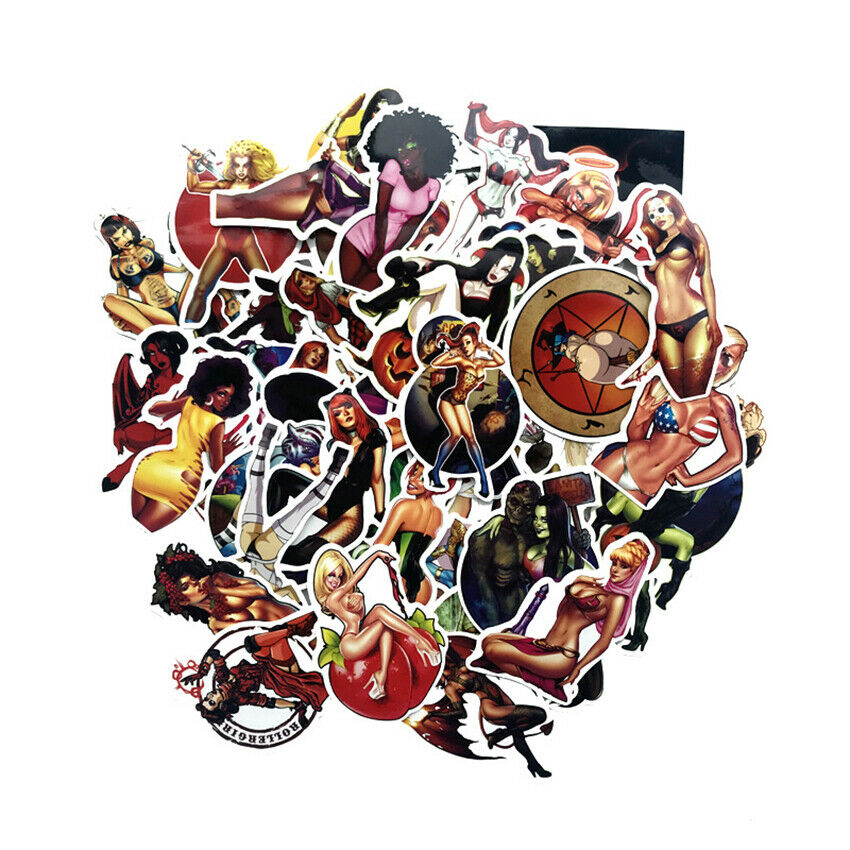 Sexy Devil Girls Stickers For Scrapbook Humanoid Suitcase Laptop Skateboard
