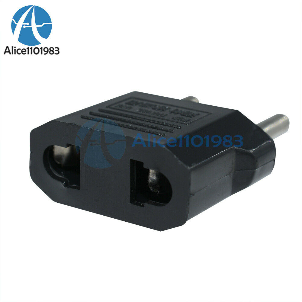 10PCS US/USA to European Euro EU Travel Charger Adapter Plug Outlet Converter