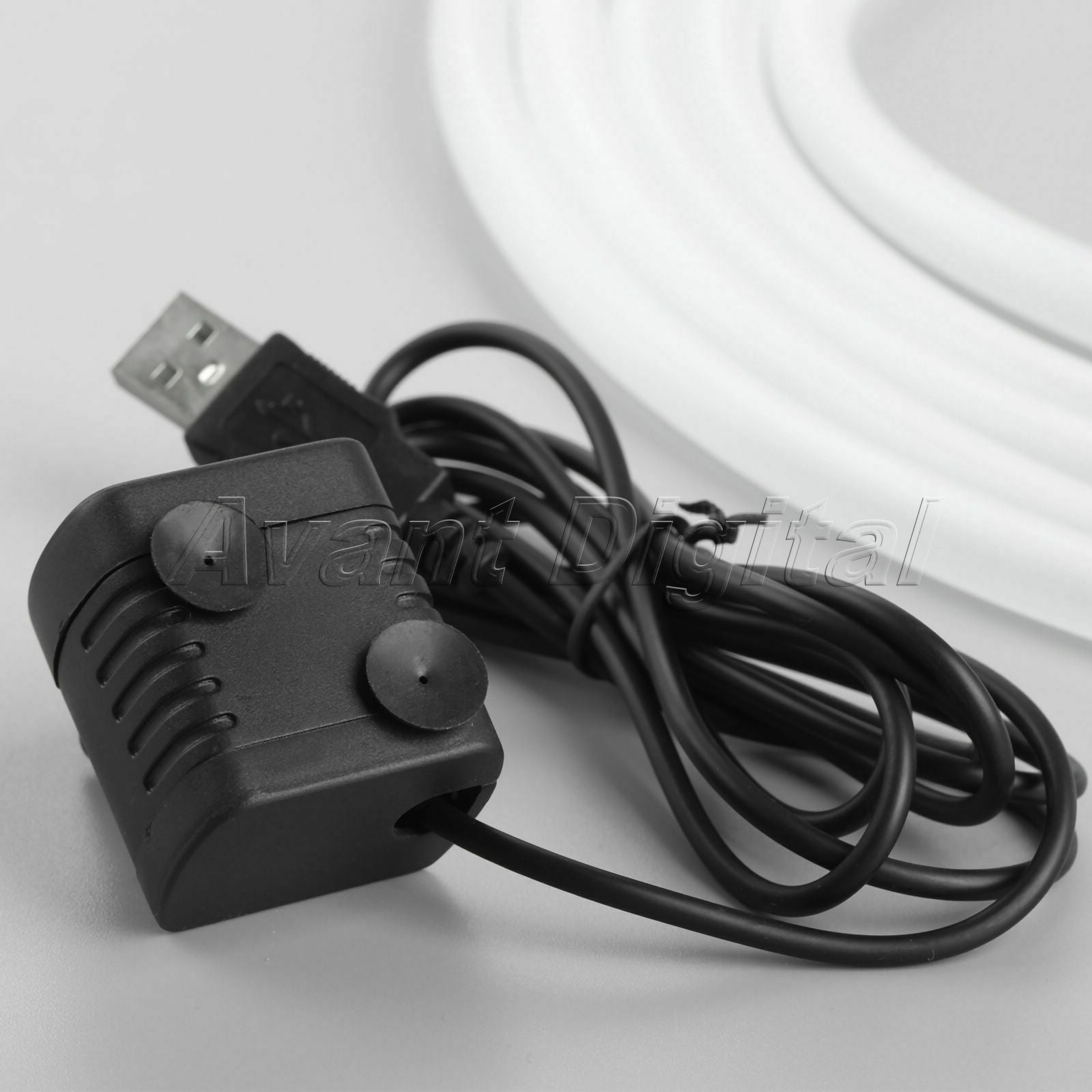 DC 5V-12V 280L/H Submersible Brushless Fountain Water Pump with 1M Rubber Hose