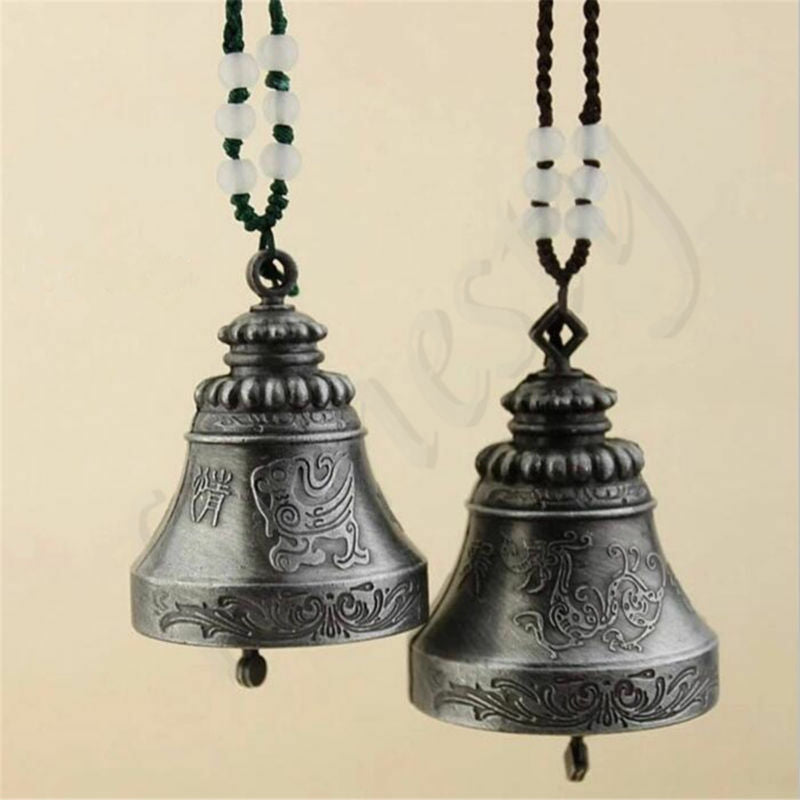 2X Chinese Dragon/Phoenix Feng Shui Bell Good Luck Fortune Hanging Wind Chime