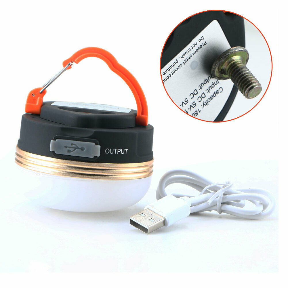 3W LED USB Rechargeable Camping Outdoor Light Lantern Tent Lamp 6 hour NEO