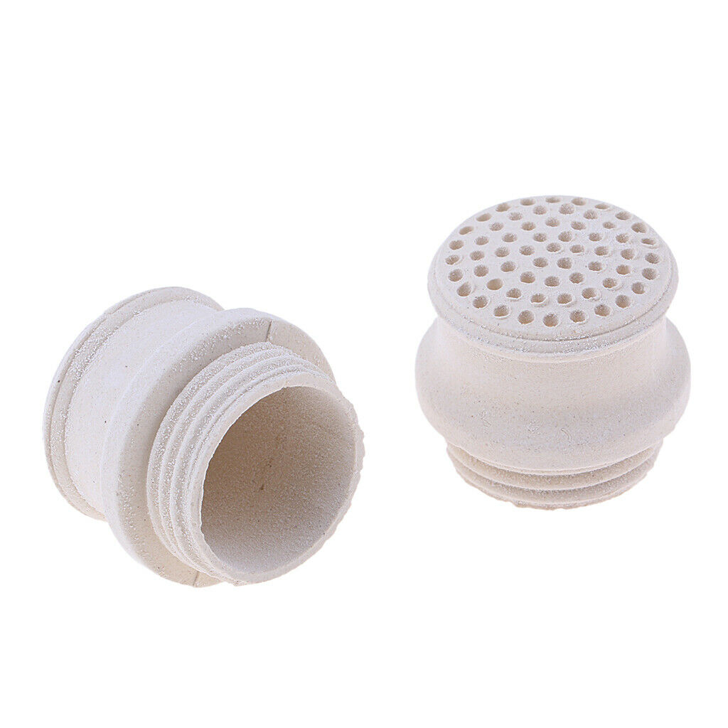 6 lot Ceramic Retro Kerosene Lantern Nozzle Head Oil Lamp Component White