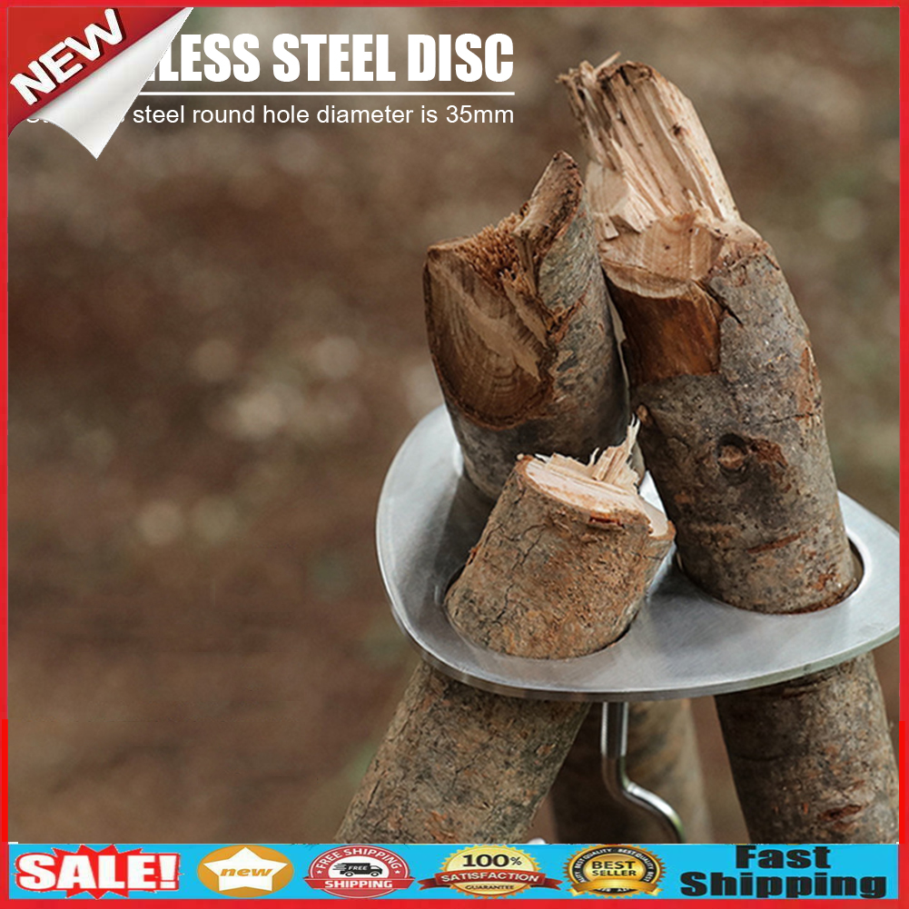 Camping Grill Hanging Pot Stand Detachable Outdoor Tripod Hanging Rack Set @