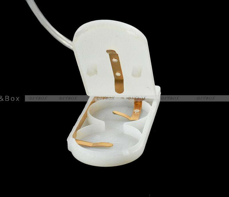 5PCS CR2032 X 2 Button Coin Cell Battery Holder Case Box W/ On-Off Switch Lead