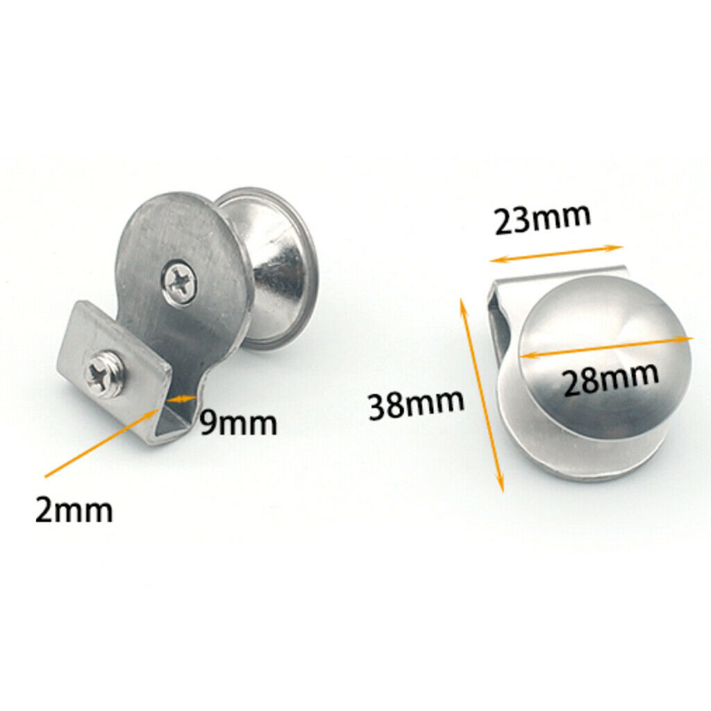 Embedded Glass Door Knob Furniture Cabinet Closet Pull Knob Handle 3-8mm 01