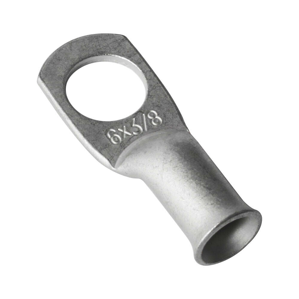 (10) 6AWG-3/8 Tinned Copper Wire Lugs Battery Cable Ends Ring Crimp Terminals