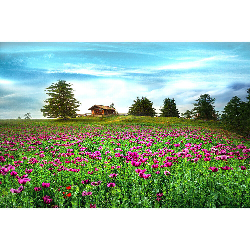 1000 Pieces DIY Paper Jigsaw Puzzle Sea of Flowers Assembling Picture Toys  @