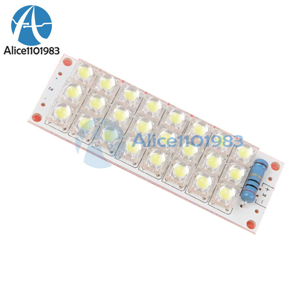 DC 12V 24-LED Super Bright White Piranha LED Board Night LED Lights Lamp