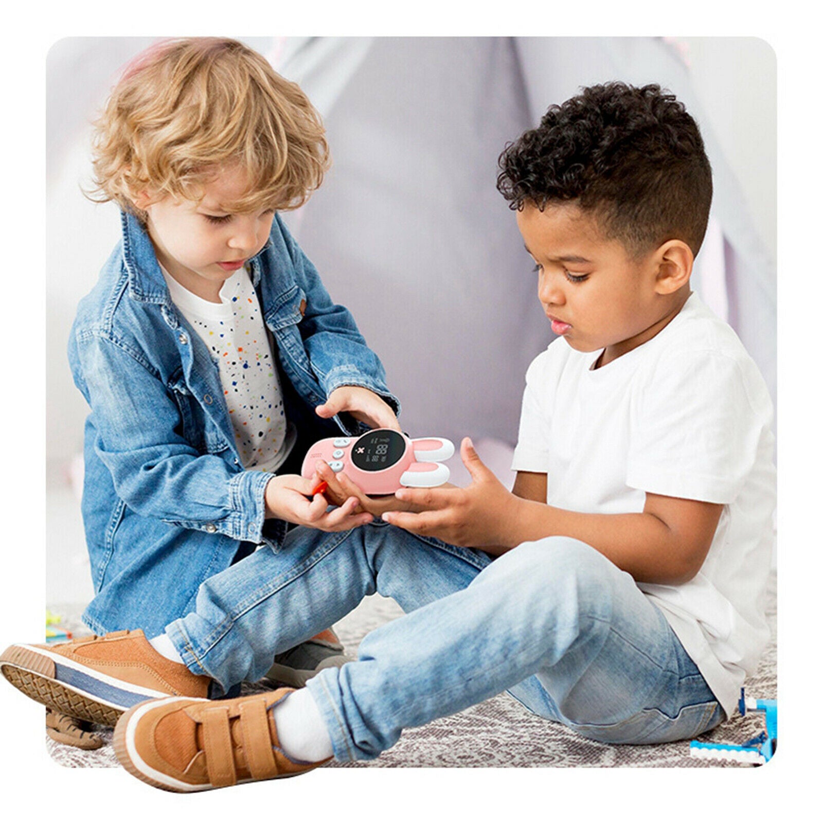 2Pcs Kid Toys Gifts Walkie Talkie 2-Way 3KM Long Range Wireless Radios Set