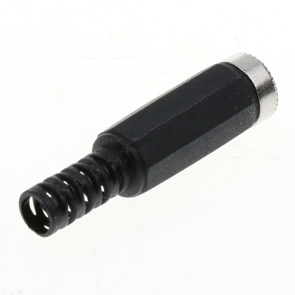 10Piece 5.5x2.5mm DC 5525 Power   Socket Female Connector Adapter Black