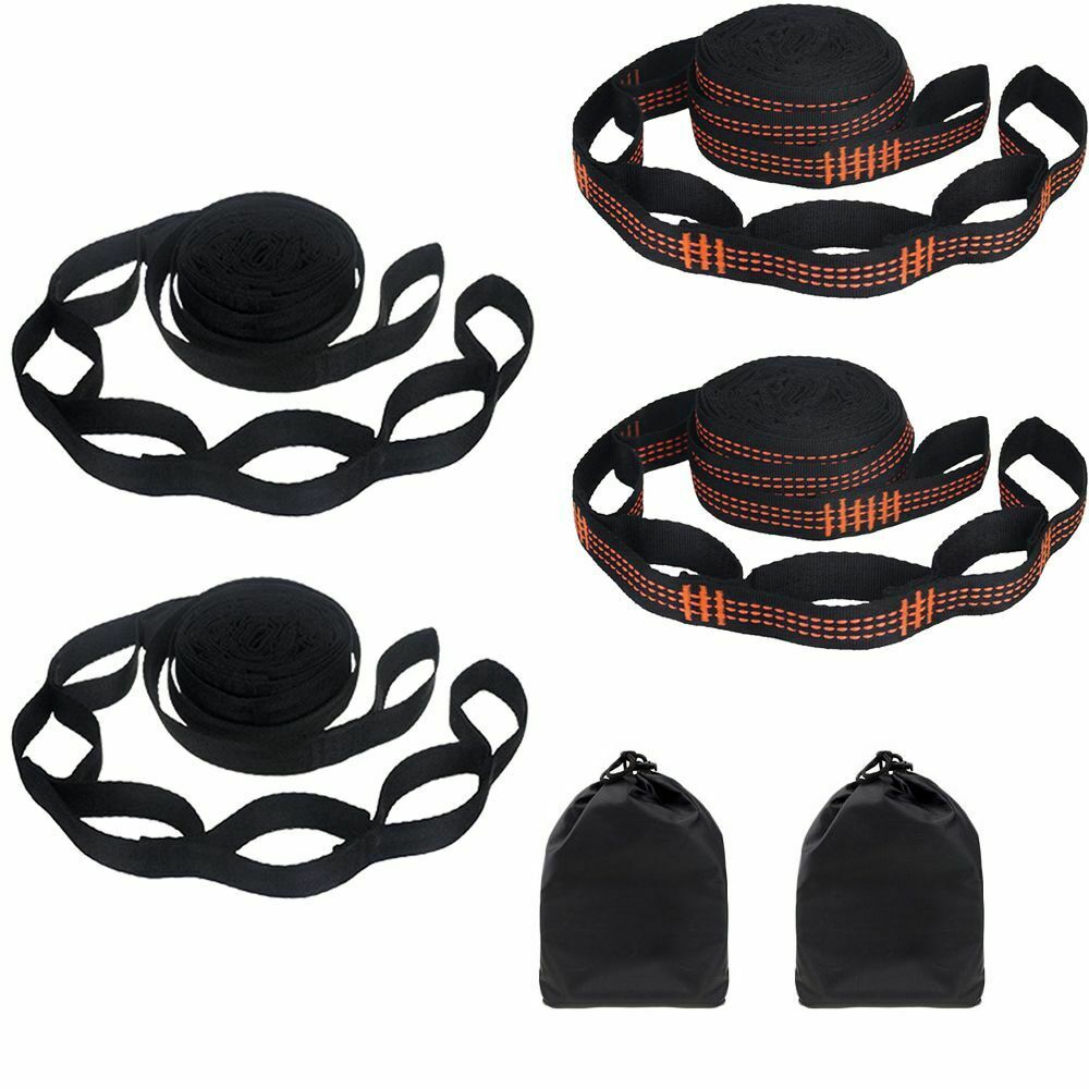 Outdoor Swing High Load-Bearing Camping Hammock Strap Polyester Rope Reinforced