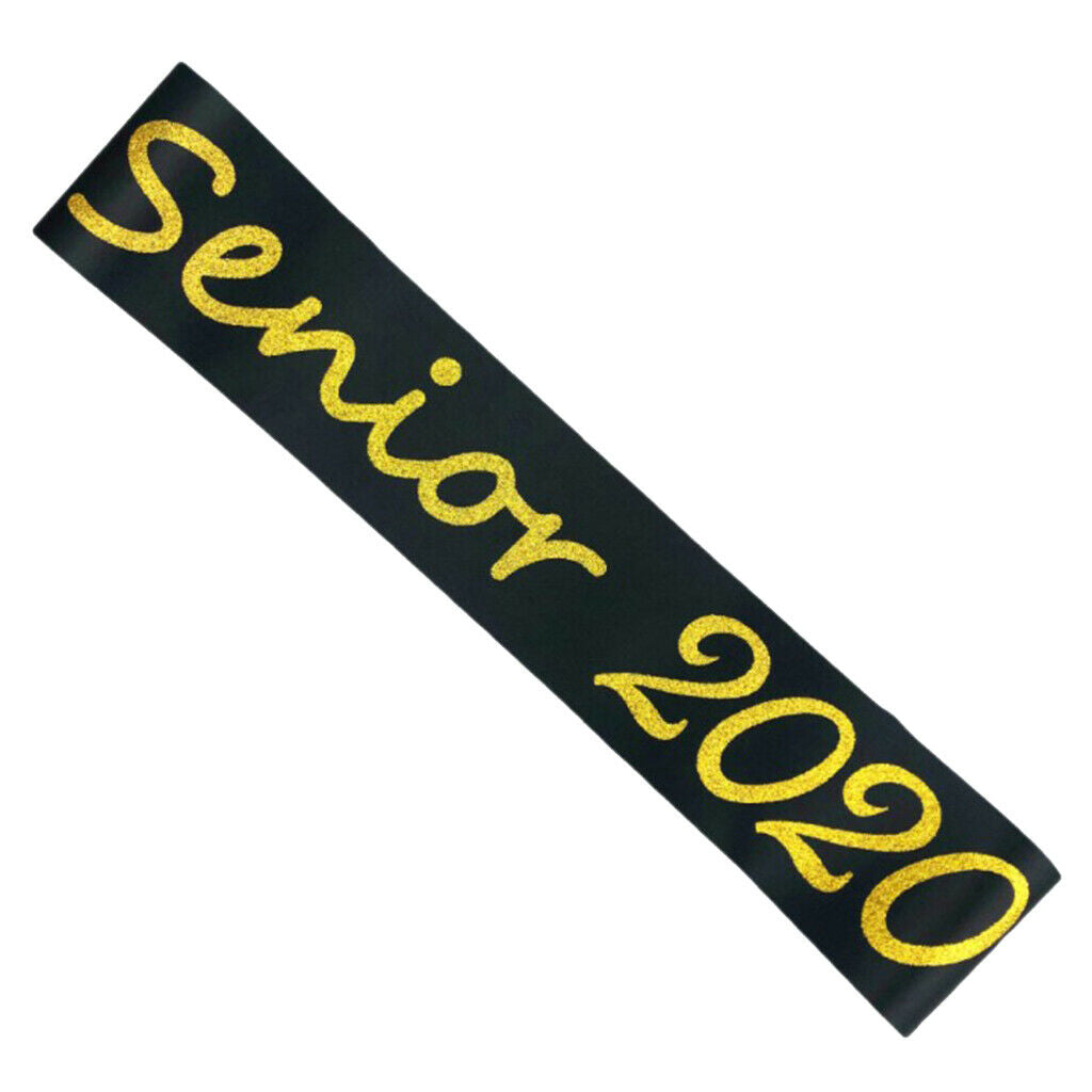 Party Satin Sash Doctor Shoulder Strap Gifts Dress Novelty Accessory Golden