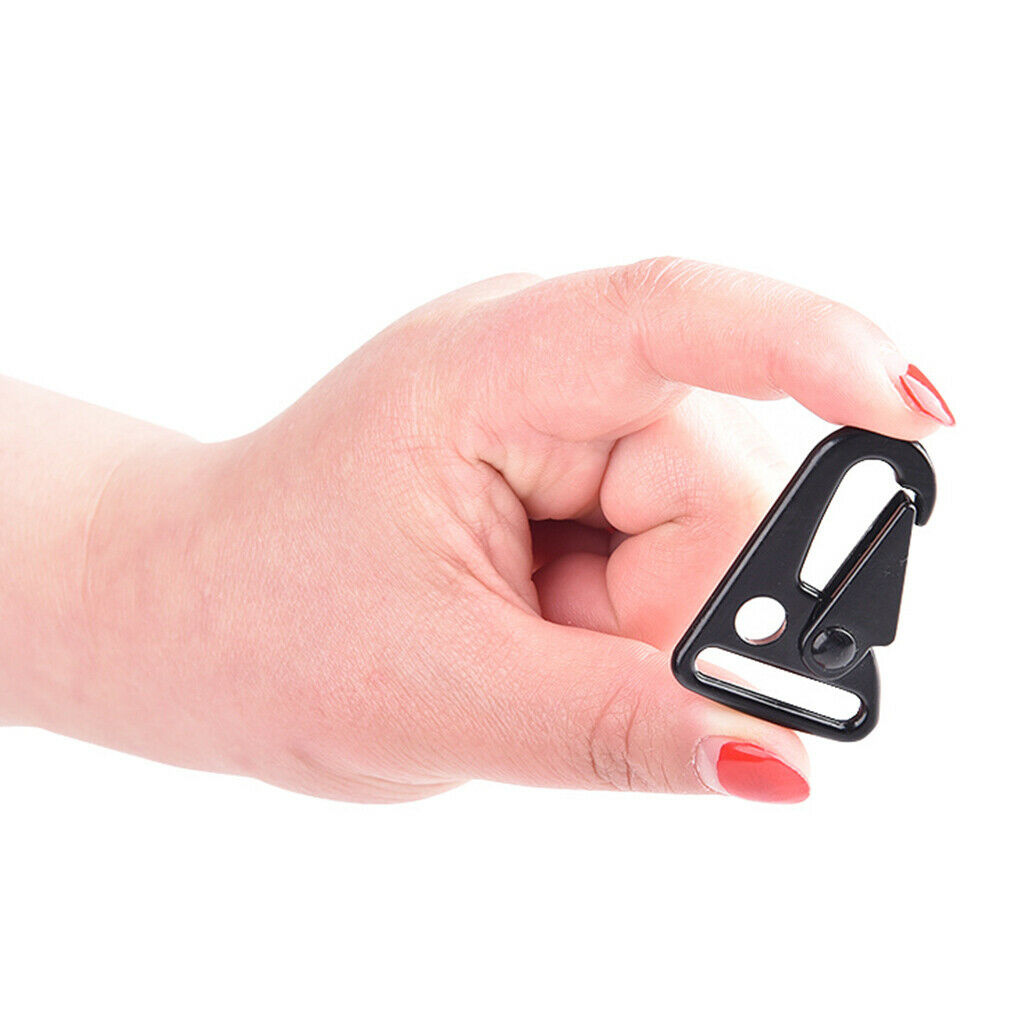 5pcs 1 inch Webbing Paracord Sling Clasp Spring Snap Hook, Aluminum Alloy