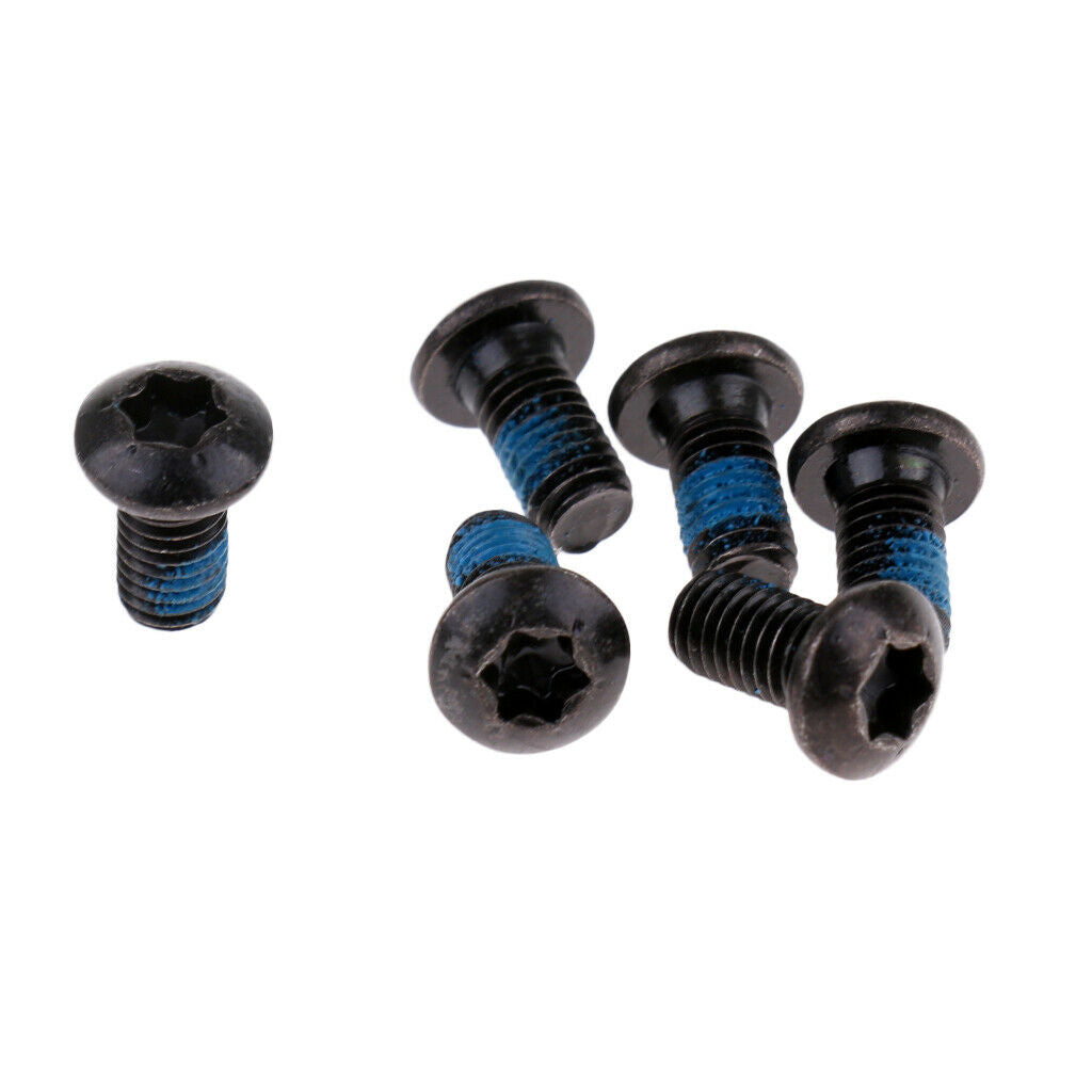 6x M5 x 12mm Bike Disk Brake Rotor Bolts Screws, Bicycle Water Bottle Screws