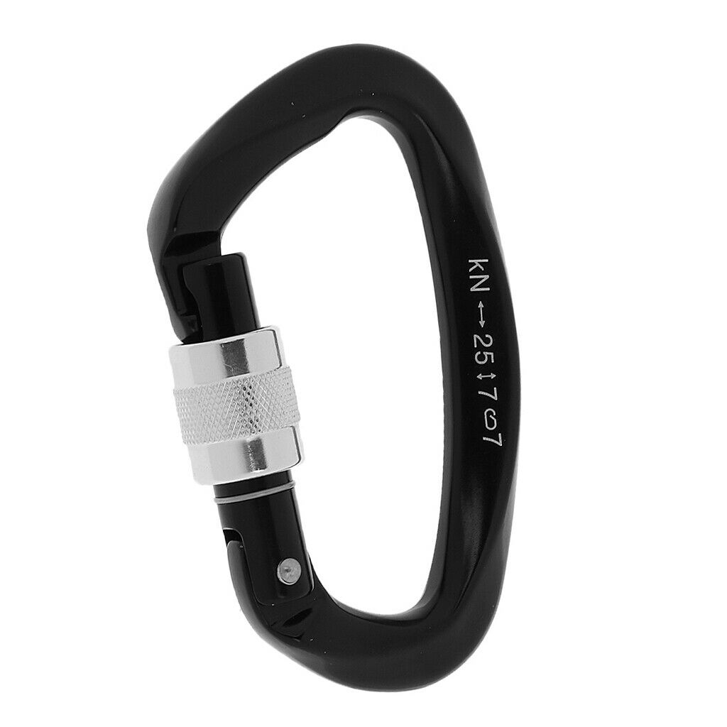 3 X Light Screw Carabiner Climbing Hook Snap Hook, Red + Blue +