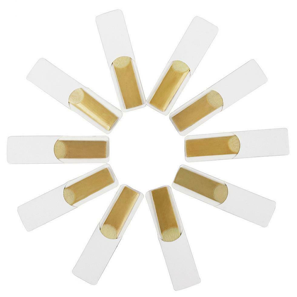 10pcs bB Clarinet Reeds Bulrush Reeds Strength 2.5 Woodwind Mouthpiece Parts