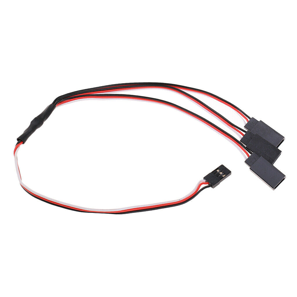 Triple Servo Y-Harness 3 Pin ESC Extension Cable for Futaba Length