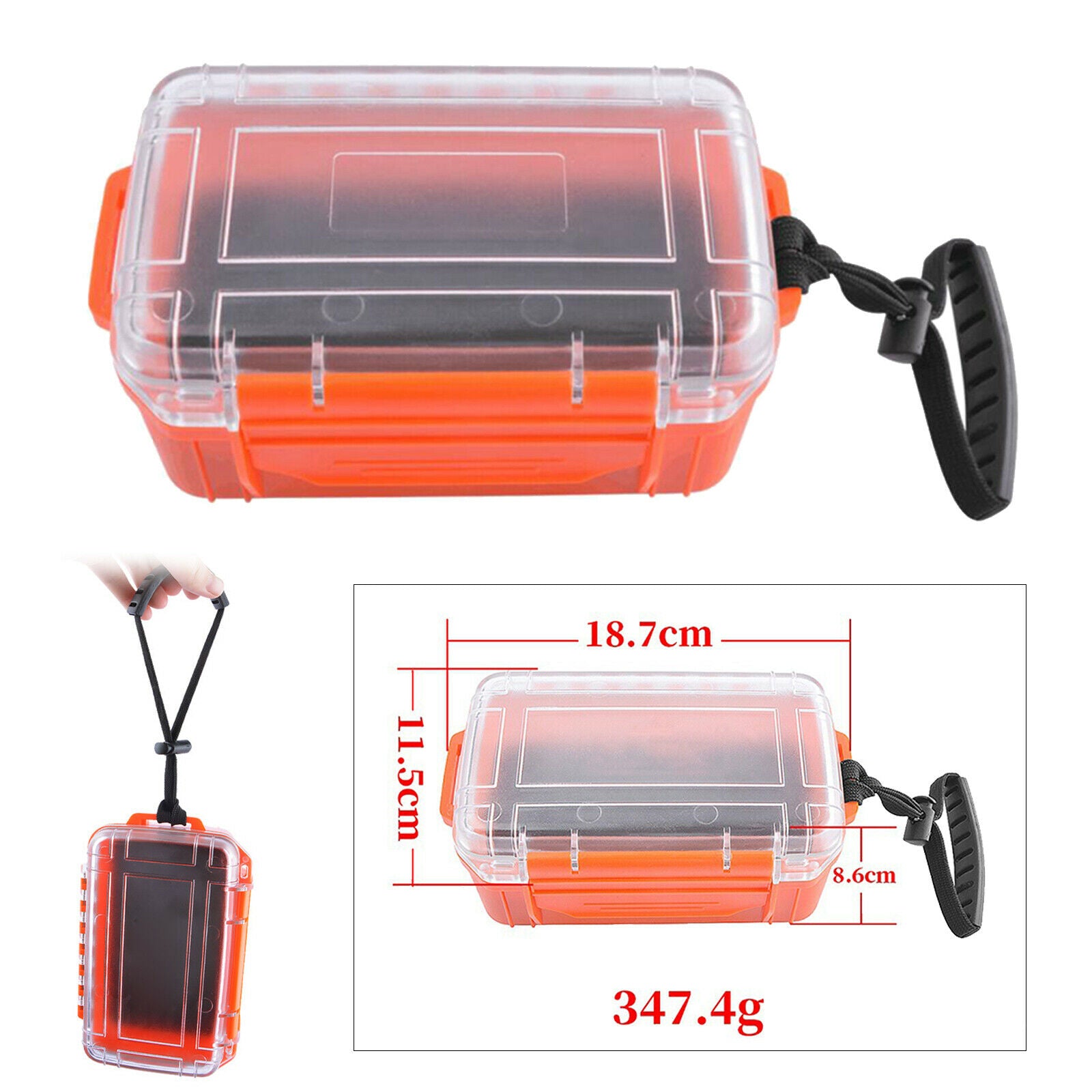 Plastic Archery Arrow Head Broadheads Storage Case Hunting Accesories Box