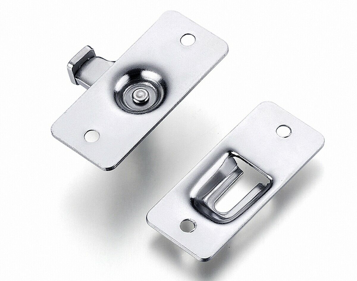 304 Stainless Steel 90 Degree Install Door Fastener Drop Latch Set Hinge Corner