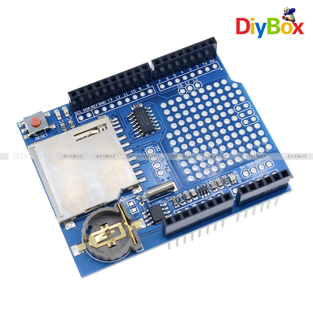 Data Module Logging Shield DS1307 Data Recorder Shield for Arduino UNO SD Card