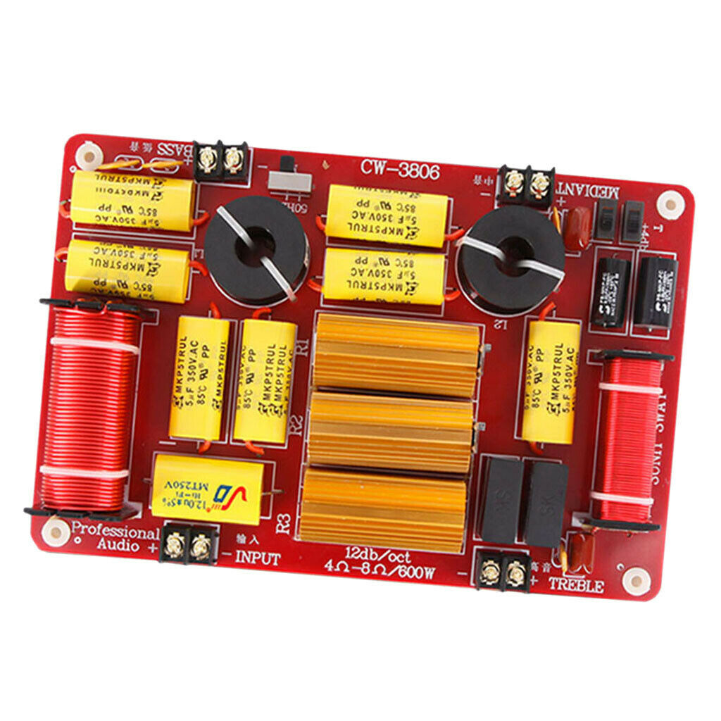 600W loudspeaker audio frequency divider crossover 3 way module, audio