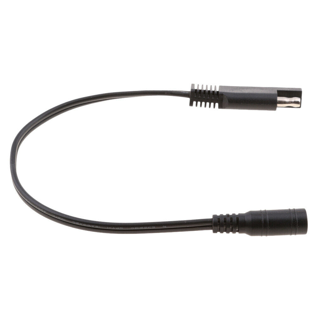 10in SAE to DC Coax Jack Motorcycle Heat Clothing Adapter 18AWG Heavy Duty