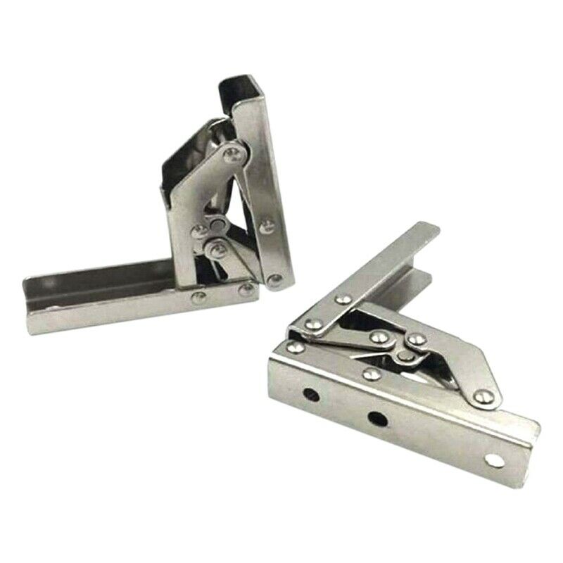 2Pcs 90 Degree Folding Shelf Hinge Bracket Table Holder Hinge Furniture AccessV3
