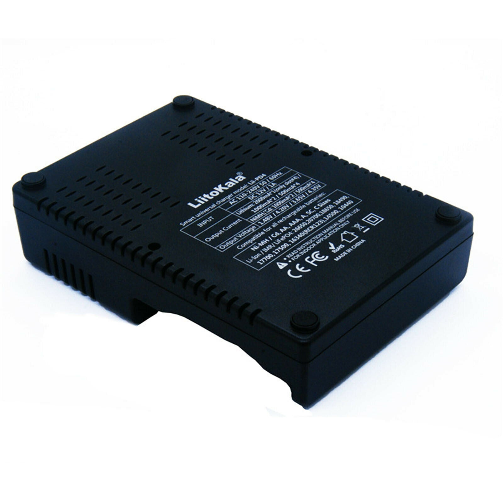 Lii-PD4 4 Slots Lithium Battery Charger for 18490/18350 LCD Display Compact