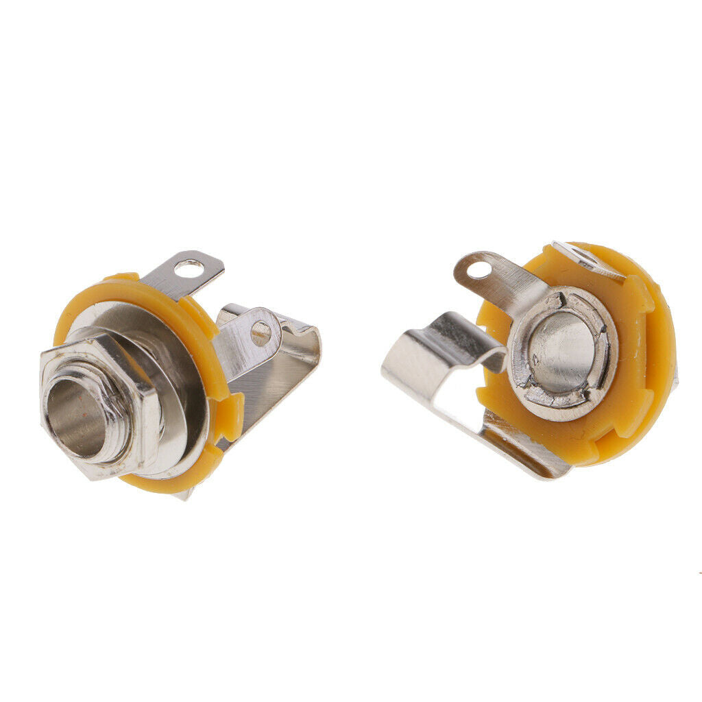 10pcs 1/4 \ 6.35mm mono AC / DC input jack socket for microphone socket,