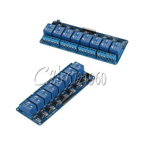 8-Channel 5V Relay Shield Module Board Optocoupler module Arduino ARM PIC AVR